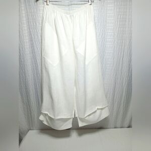 ITEMZ  Chris Baumgartner  100% Linen Double Hem Pull On Pants. Size O/S